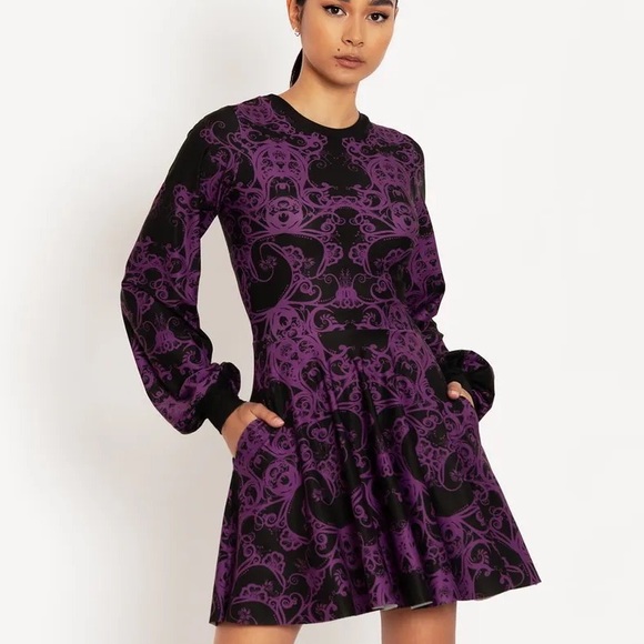 Blackmilk “PLUM BATH BISHOP SKATER DRESS” Size Large L NWT - Picture 7 of 15